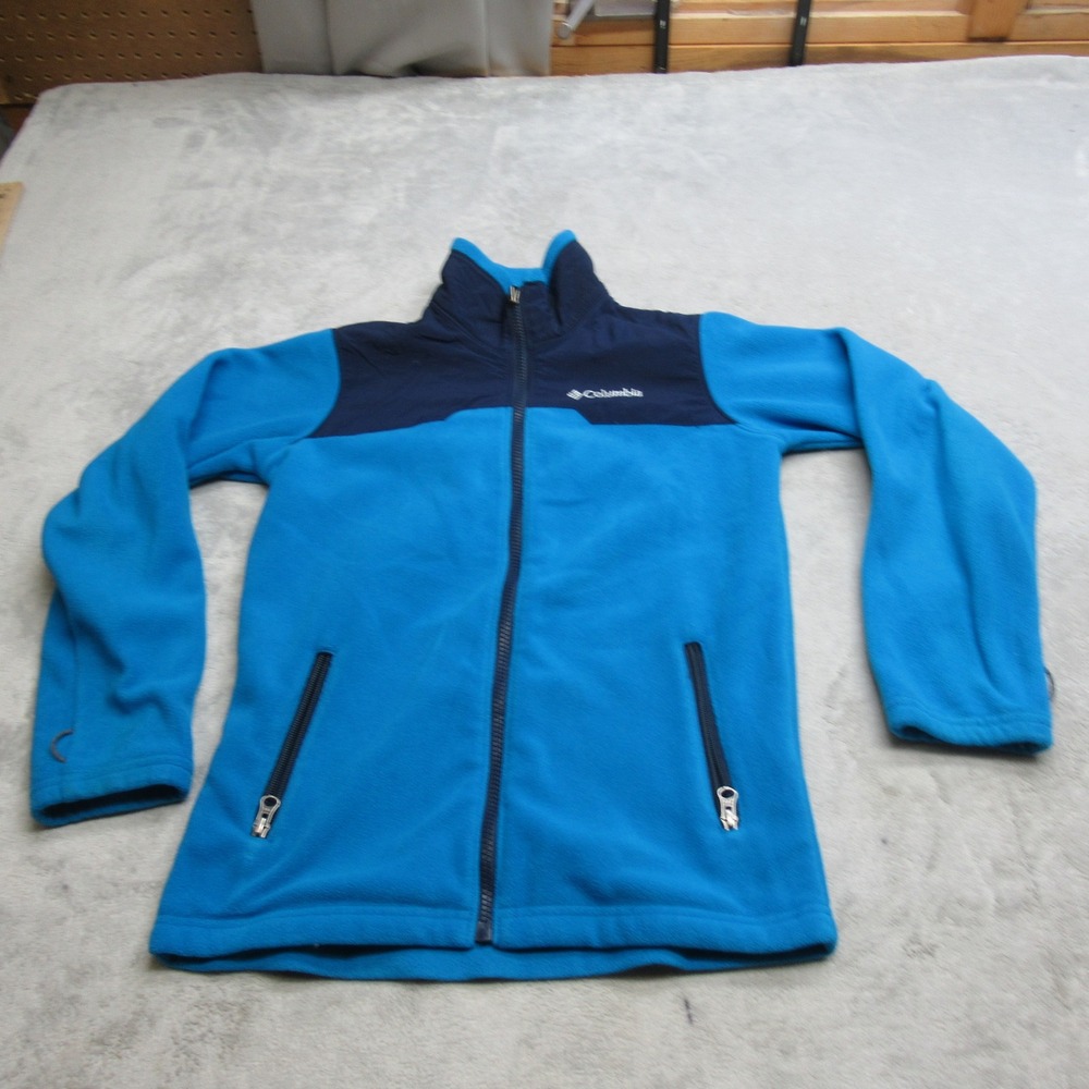 Columbia Jacket Youth Medium 10/12 Blue VERY SOFT Interchange 3in1 Inner Fleece